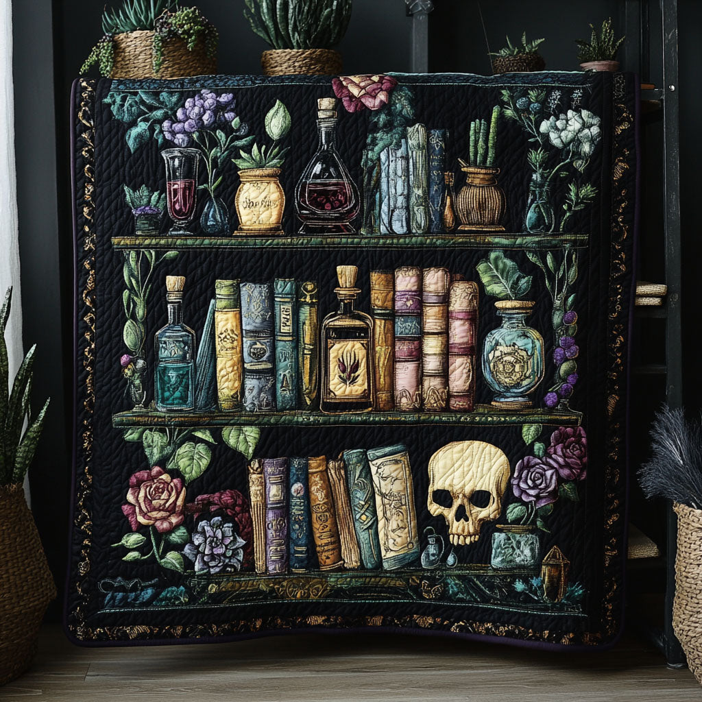 Whispers Between Shelves Quilted Blanket Home Bedding Decor Christmas Gifts For Book Lovers