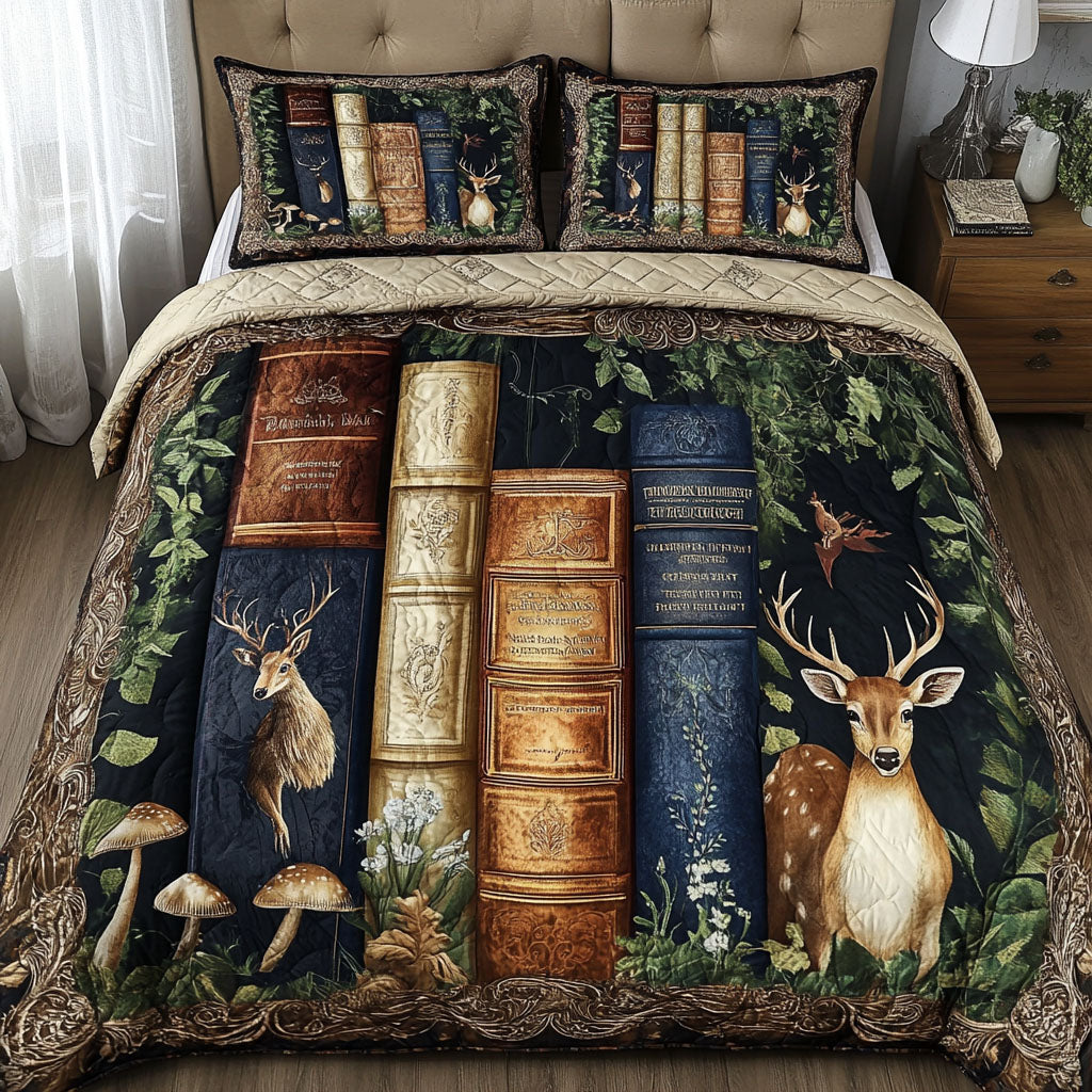 Whispers of Wisdom Quilted Bedding Set Best Comforter Sets Best Book Related Gifts