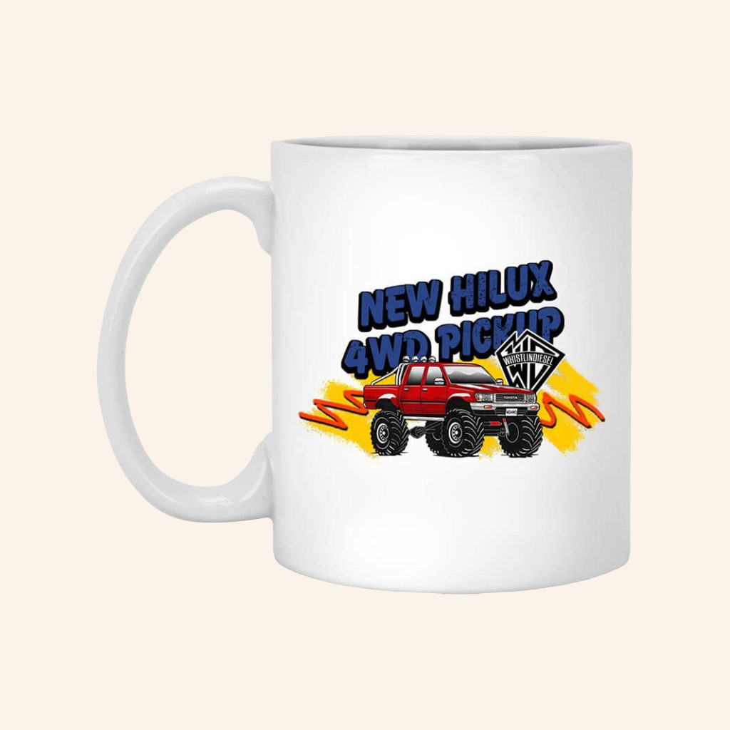 WhistlinDiesel Merch New Hilux 4WD Pickup Mug Best Gift For Friends WhistlinDiesel Merch New Hilux 4WD Pickup Mug Best Gift For Friends
