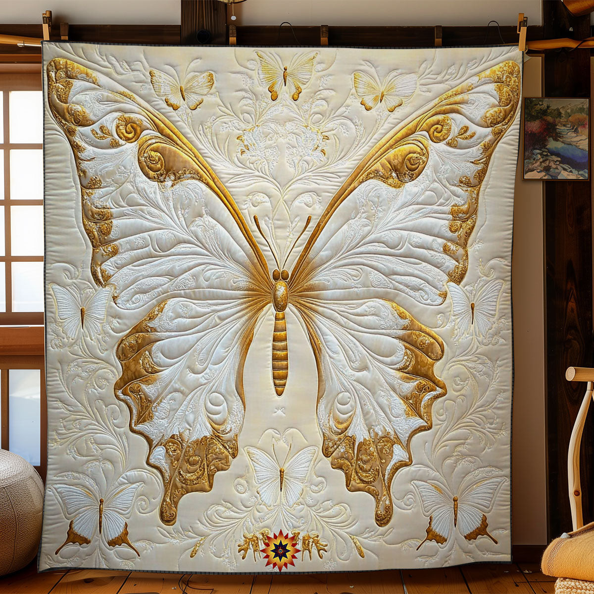 White Butterfly Quilt Blanket Mothers Day Blanket Mother's Day Gifts For Wife
