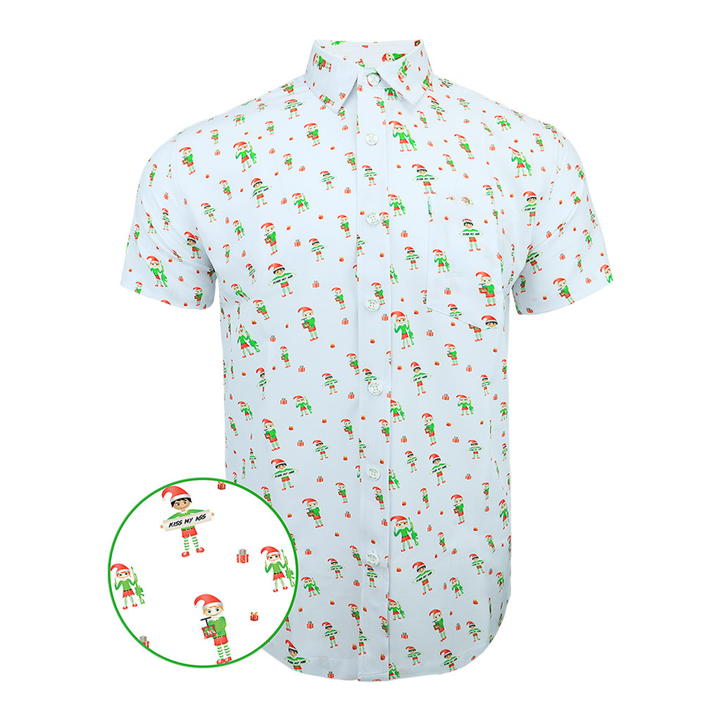 White Elephant Button Down Shirt Tactical Hawaiian Shirt Christmas Presents For Him White Elephant Button Down Shirt Tactical Hawaiian Shirt Christmas Presents For Him