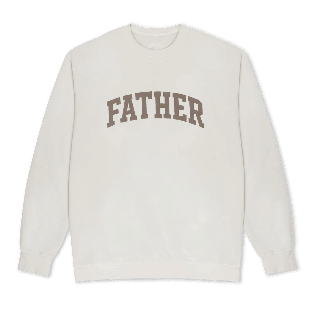 White Father Sweatshirt Call Her Daddy Merch Gift for Daughter Clean Classic Style White Father Sweatshirt Call Her Daddy Merch Gift for Daughter Clean Classic Style