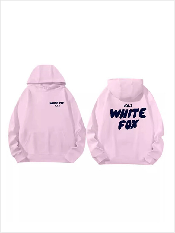 White Fox Merch 2025Hoodie Letter Print Oversized Hoodie Gifts For Him Trendy Merch