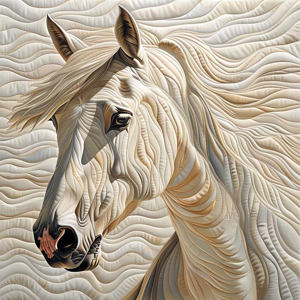 White Horse Quilt Blanket Sofa Throws Top Christmas Gifts For Girlfriend