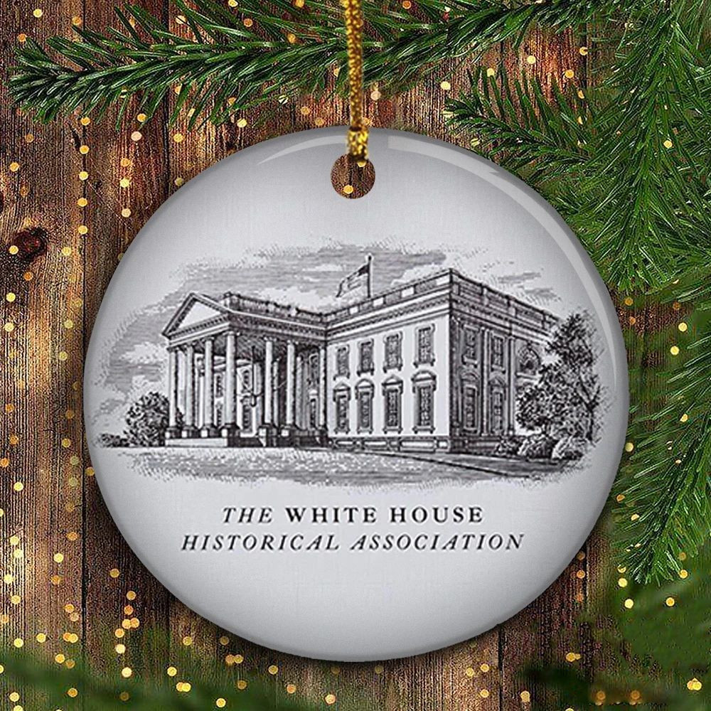 White House Christmas Ornament 2024 Hanging Ornament Tree For Xmas Tree Decoration