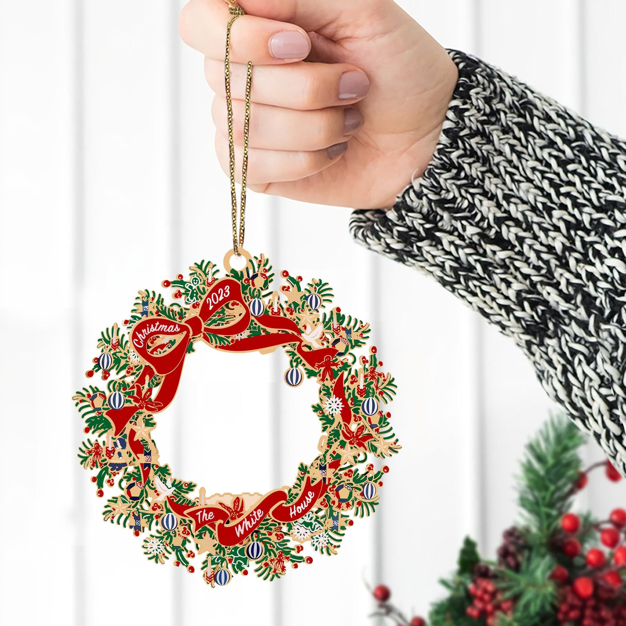 White House Ornament 2024 White House Christmas Ornament Christmas Tree Decorations
