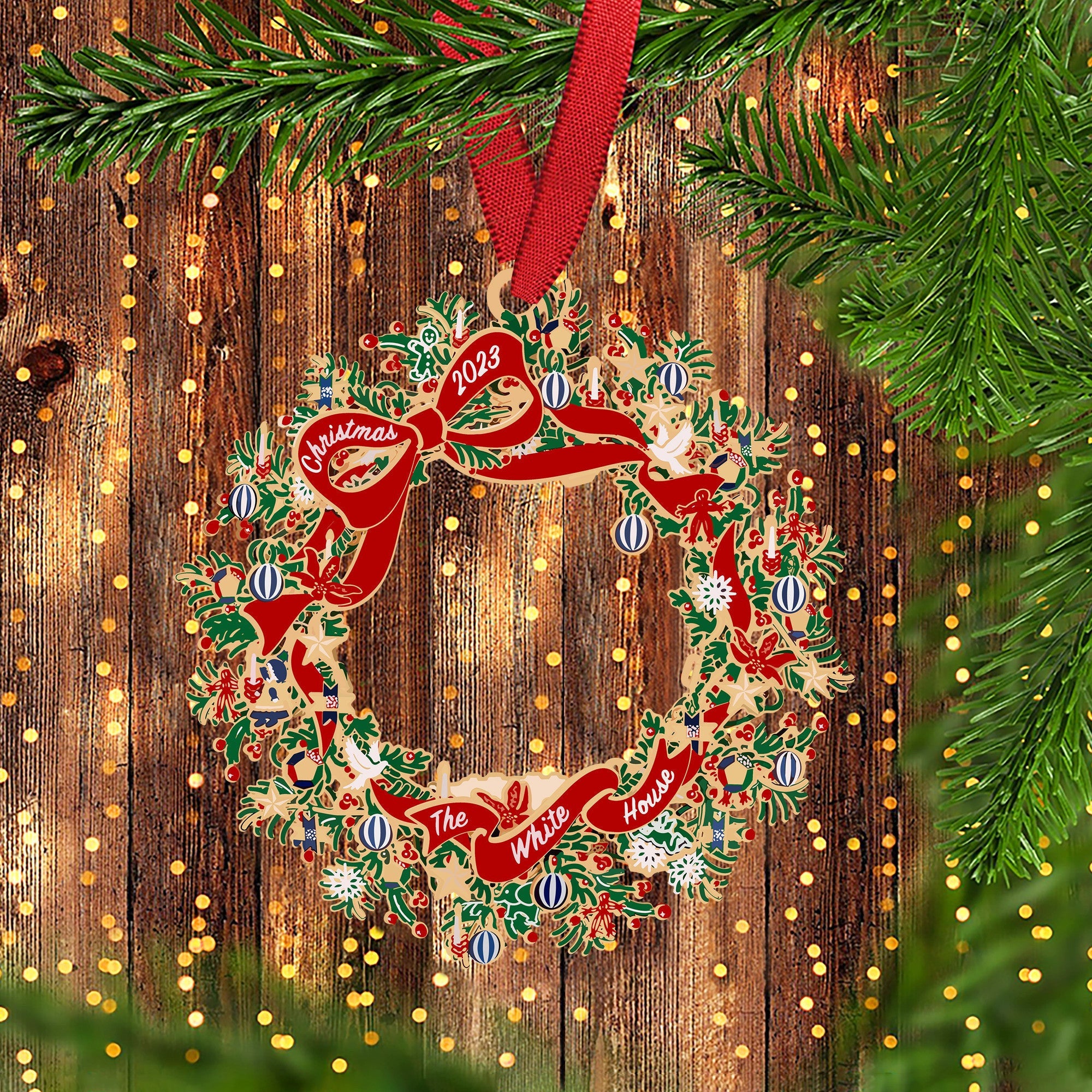 White House Ornament 2024 White House Christmas Ornament Christmas Tree Decorations