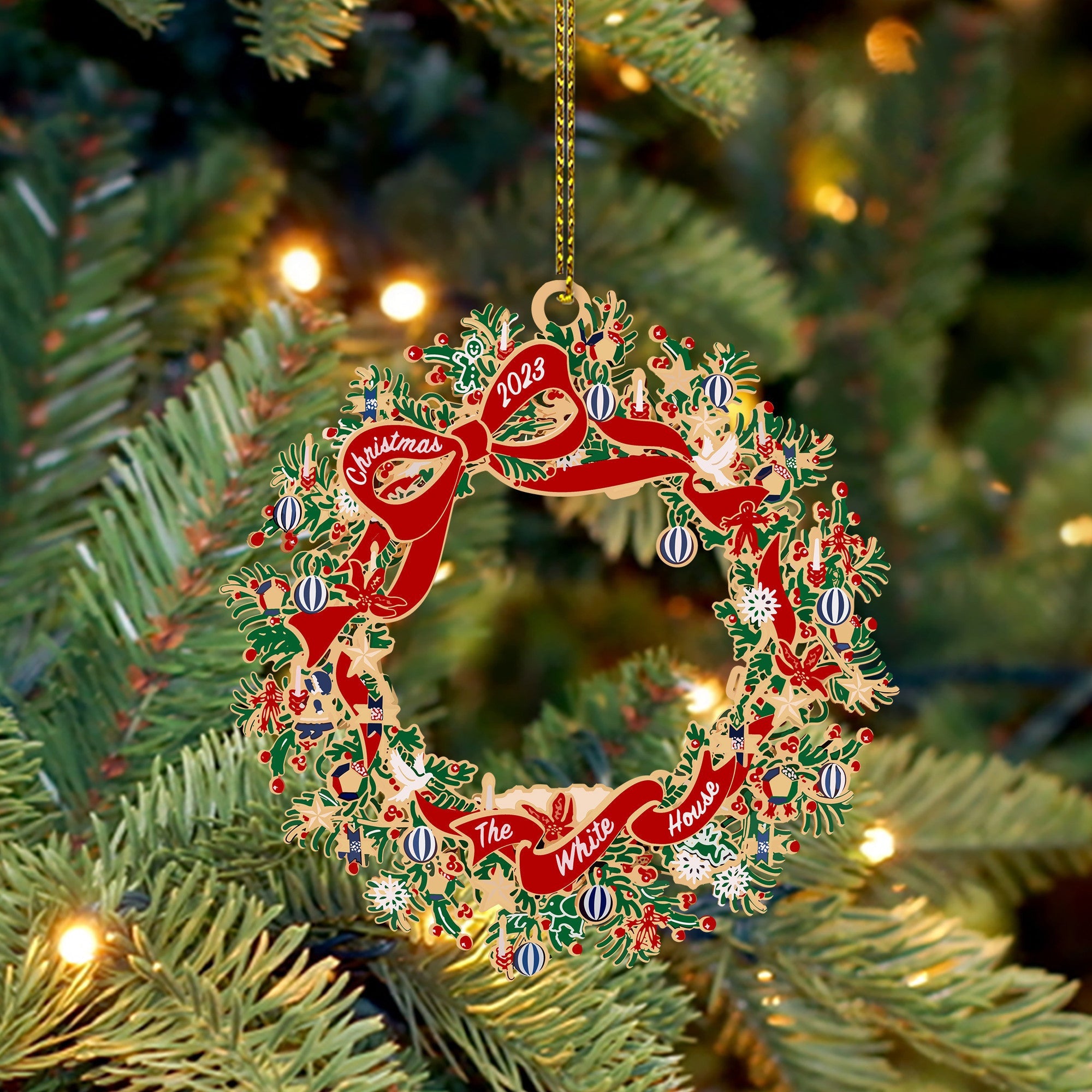 White House Ornament 2024 White House Christmas Ornament Christmas Tree Decorations