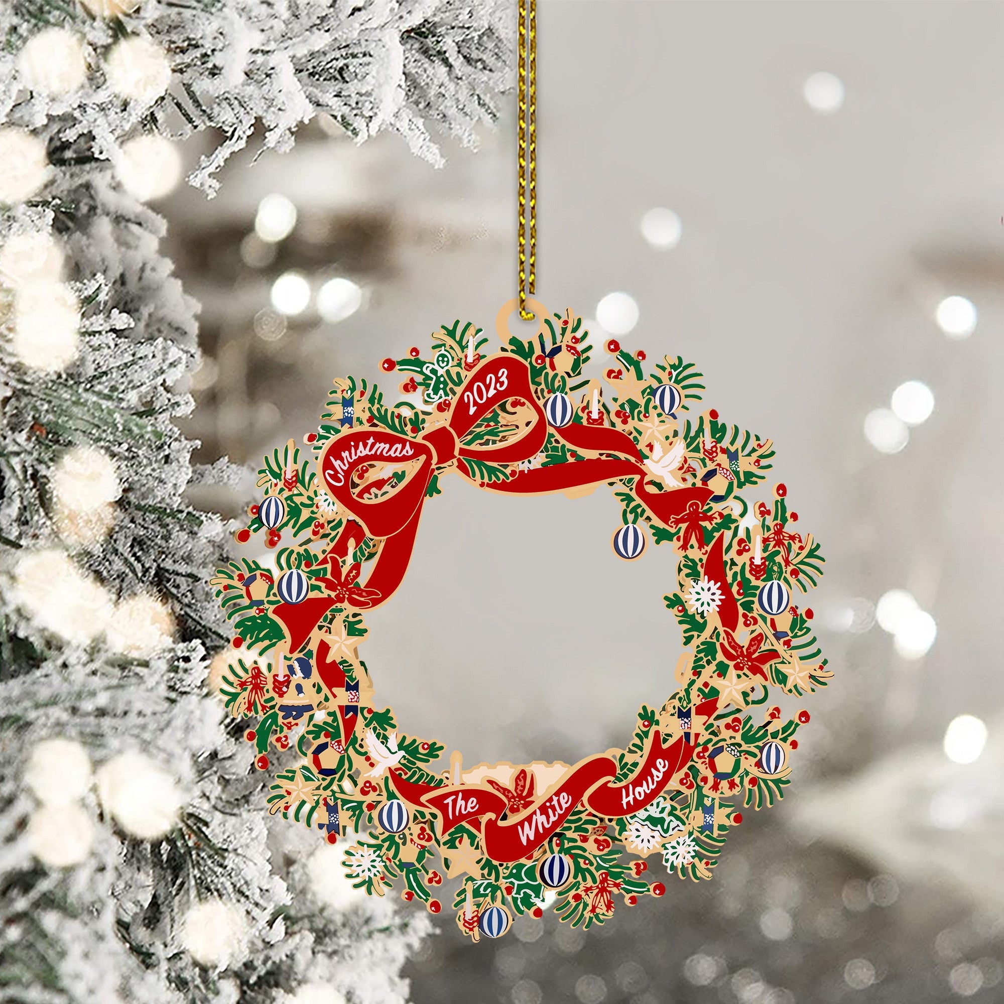 White House Ornament 2024 White House Christmas Ornament Christmas Tree Decorations