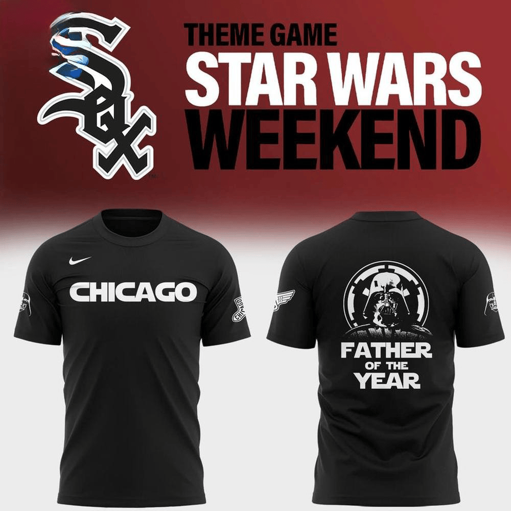 White Sox Darth Vader Father Of The Year T-Shirt Cool Baseball Gifts