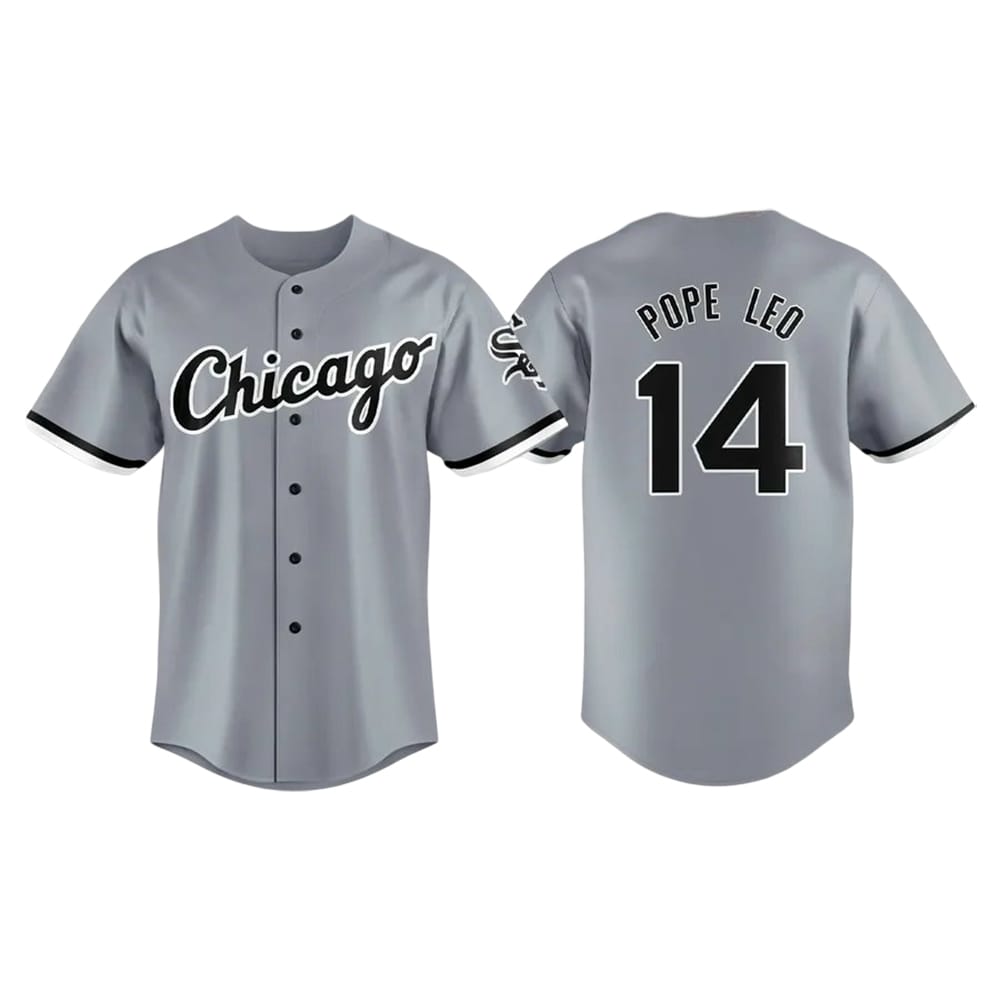 White Sox Pope Leo XIV Baseball Jersey White Sox Merch Best Gifts For Baseball Fans