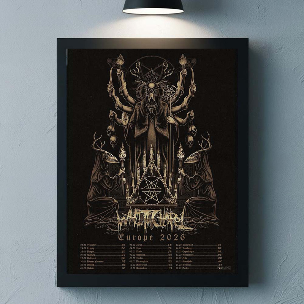 Whitechapel Europe And UK Tour 2026 Hunt Kill Feast Conquer Schedule Dates Poster Wall Art
