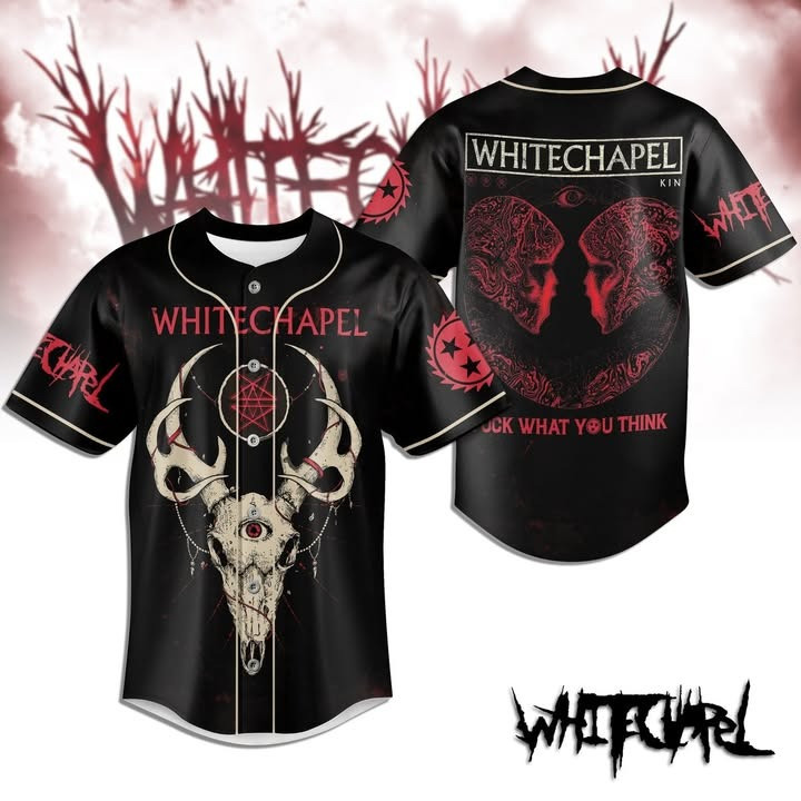 Whitechapel Limited Edition Baseball Jersey Best Gift For Whitechapel Lovers Rock Tour Merch