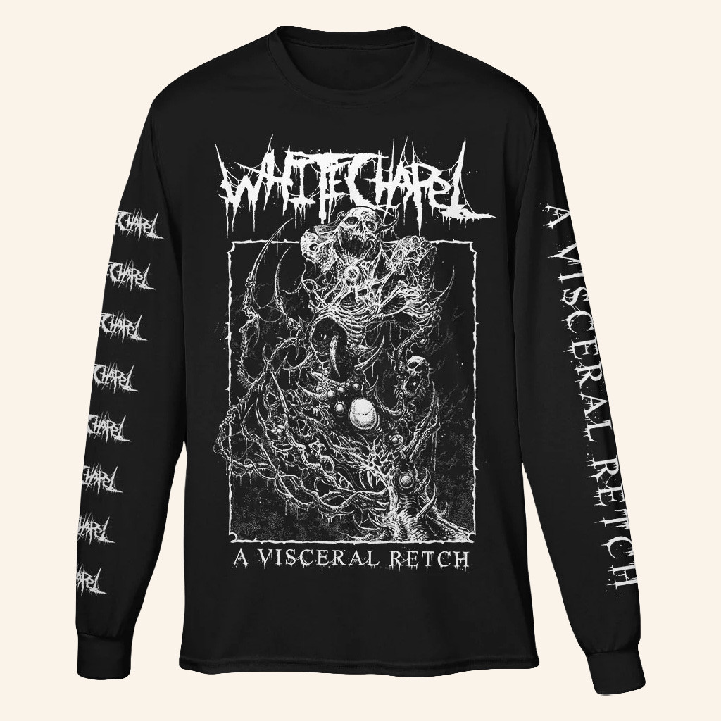 Whitechapel Merch A Visceral Retch Black Long Sleeve T-Shirt Gifts For Father