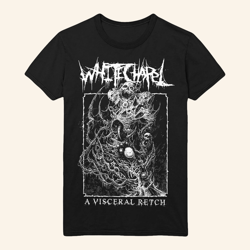 Whitechapel Merch A Visceral Retch Black T-Shirt Gifts For Husband