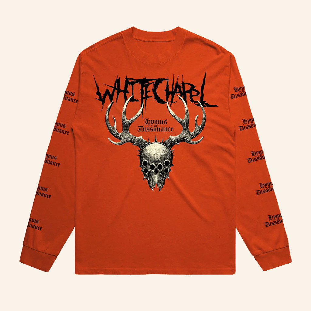 Whitechapel Merch Dissonance Orange Long Sleeve T-Shirt Christmas Presents For Son