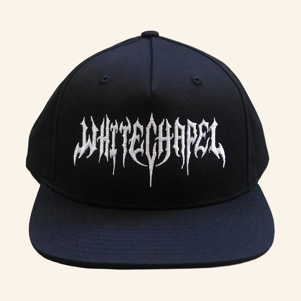 Whitechapel Merch Gothic Logo Black Snapback Hat Embroidered Christmas Gift Ideas For Dad