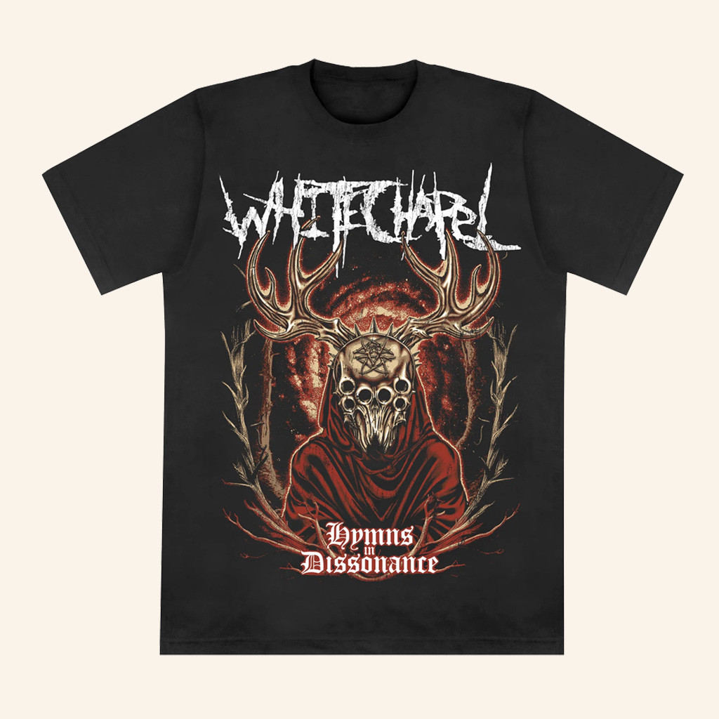 Whitechapel Merch Hymns Black T-Shirt Christmas Presents For Him Whitechapel Merch Hymns Black T-Shirt Christmas Presents For Him