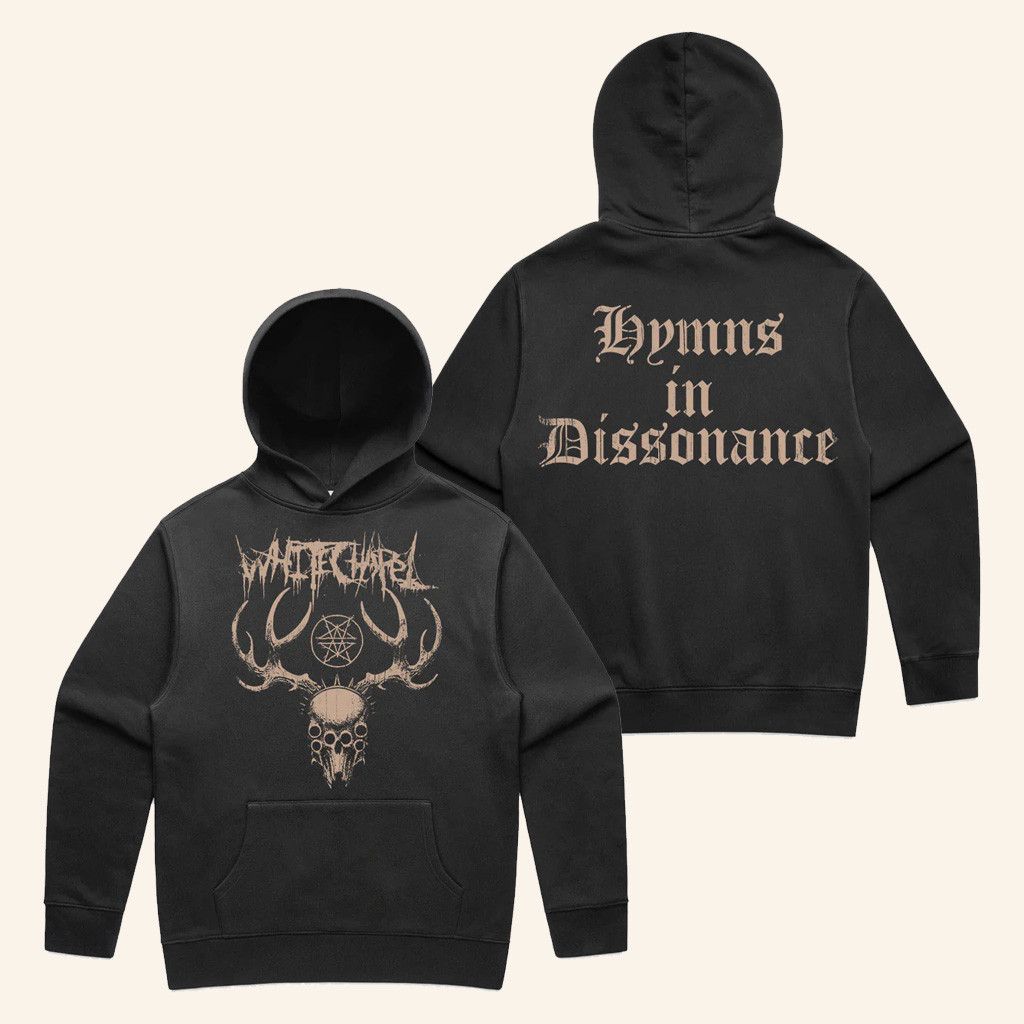 Whitechapel Merch Hymns Of Dissonance Logo Hoodie Christmas Presents For Him Whitechapel Merch Hymns Of Dissonance Logo Hoodie Christmas Presents For Him
