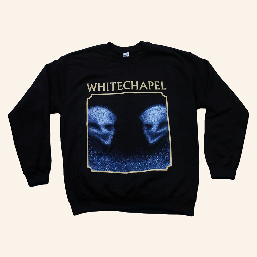 Whitechapel Merch KIN Black Crewneck Whitechapel Sweatshirt Gifts For Brother
