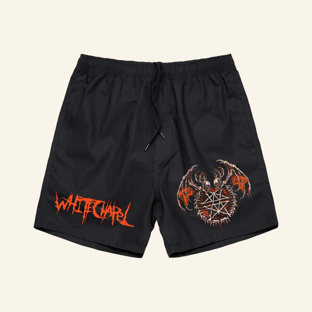 Whitechapel Merch Prisoner Black Shorts Christmas Gift Ideas For Boyfriend