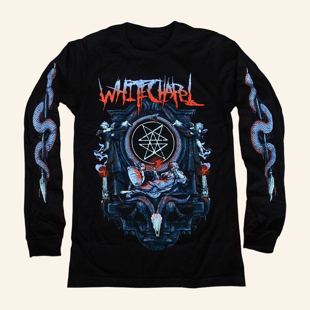 Whitechapel Merch Serpentine Altar Black Long Sleeve T-Shirt Christmas Gift Ideas For Dad
