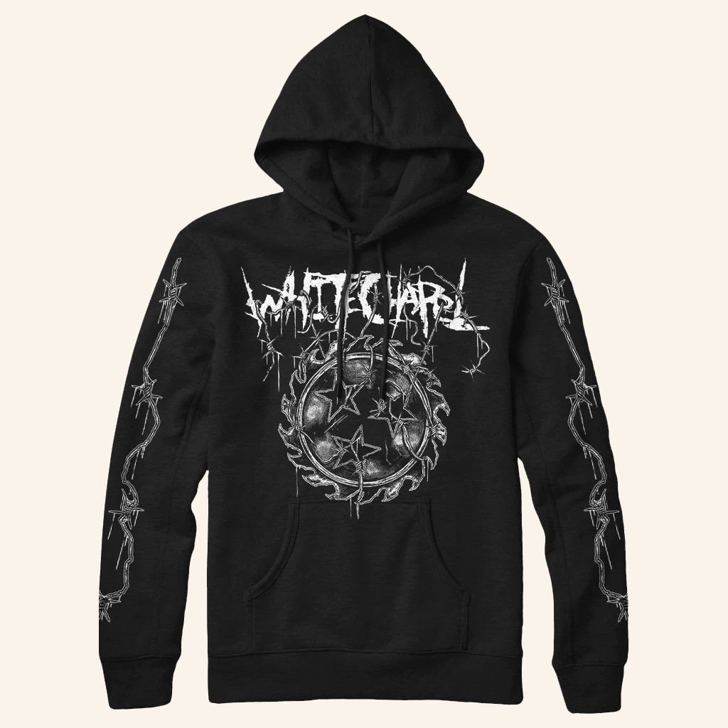 Whitechapel Merch Wired Black Hoodie Gift Ideas For Father Whitechapel Merch Wired Black Hoodie Gift Ideas For Father