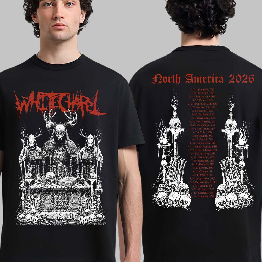 Whitechapel North America Tour 2026 Venue Merch Whitechapel T-Shirt Music Lover Gift