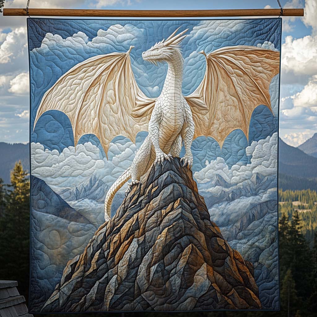 Whitefire Quilted Blanket Dragon Gifts For Her