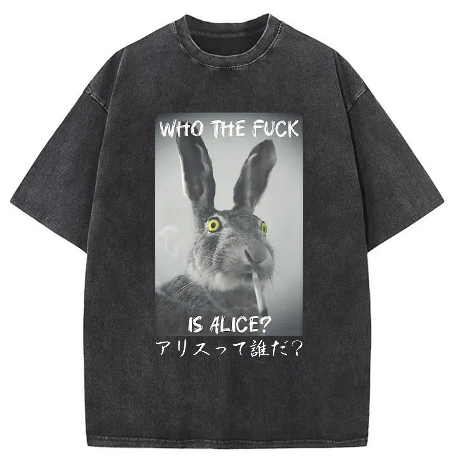 Who Is Alice Washed T-Shirt Retro Streetwear Graphic Top Gifts For Besties Who Is Alice Washed T-Shirt Retro Streetwear Graphic Top Gifts For Besties