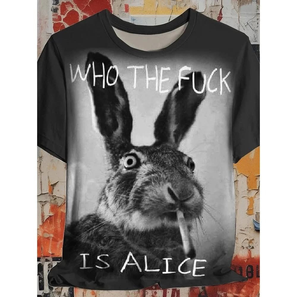 Who The Fck Is Alice Rabbit Shirt Gifts For Music Fans Father's Day Gift for Husband Who The Fck Is Alice Rabbit Shirt Gifts For Music Fans Father's Day Gift for Husband