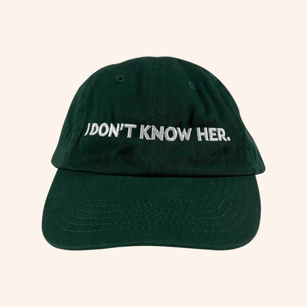 Who Weekly Merch I Don't Know Her Embroidered Hat Birthday Present For Husband Who Weekly Merch I Don't Know Her Embroidered Hat Birthday Present For Husband
