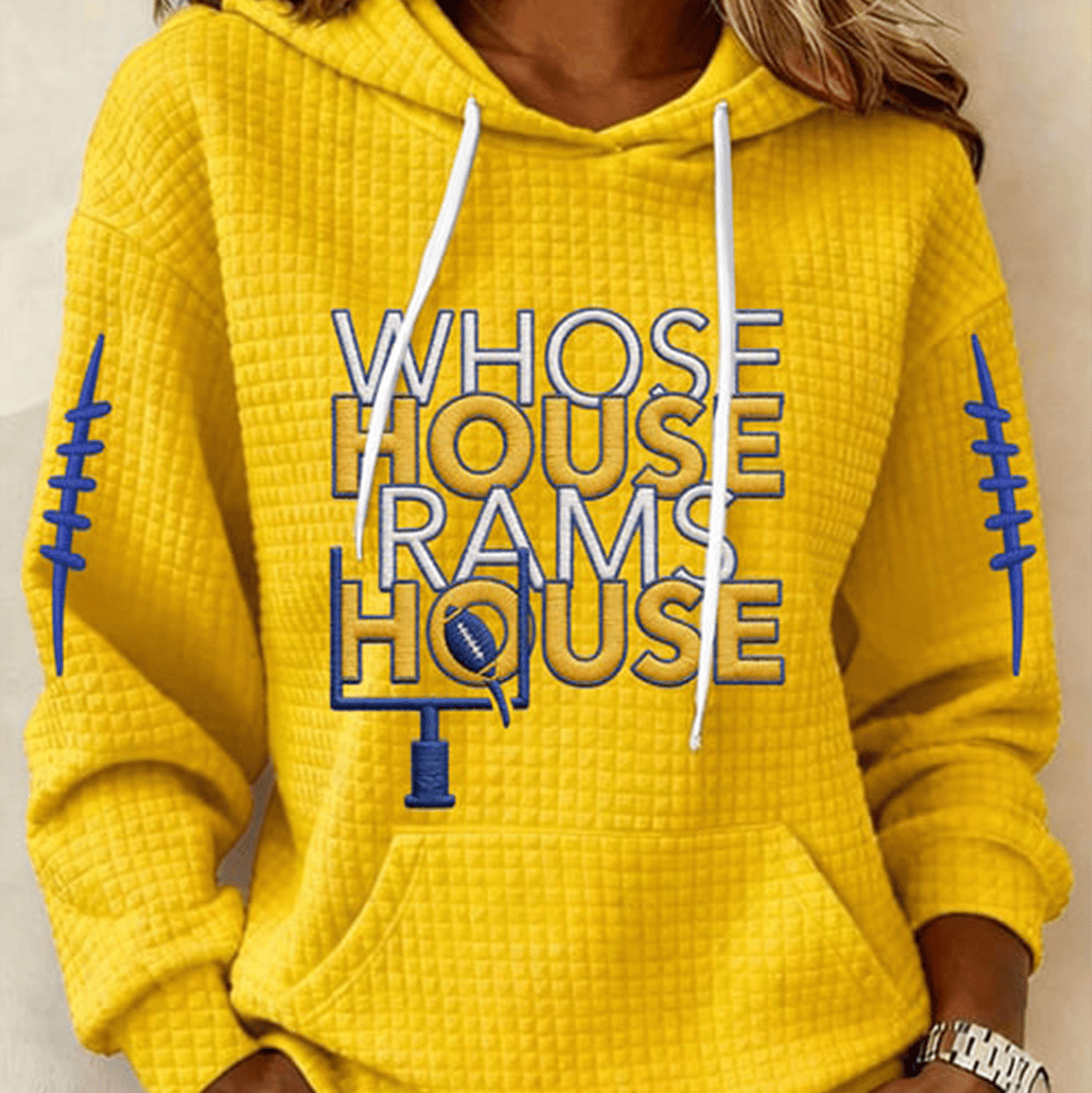 Whose House Ram House Hoodie Los Angeles Rams Apparel Gift For Girlfriend