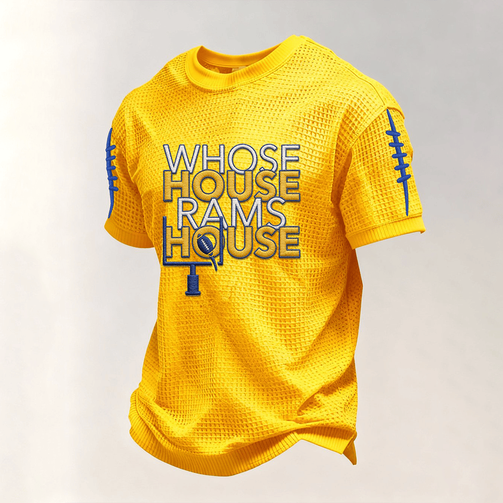 Whose House Rams House Football T-Shirt Los Angeles Rams Clothes Gift For Him