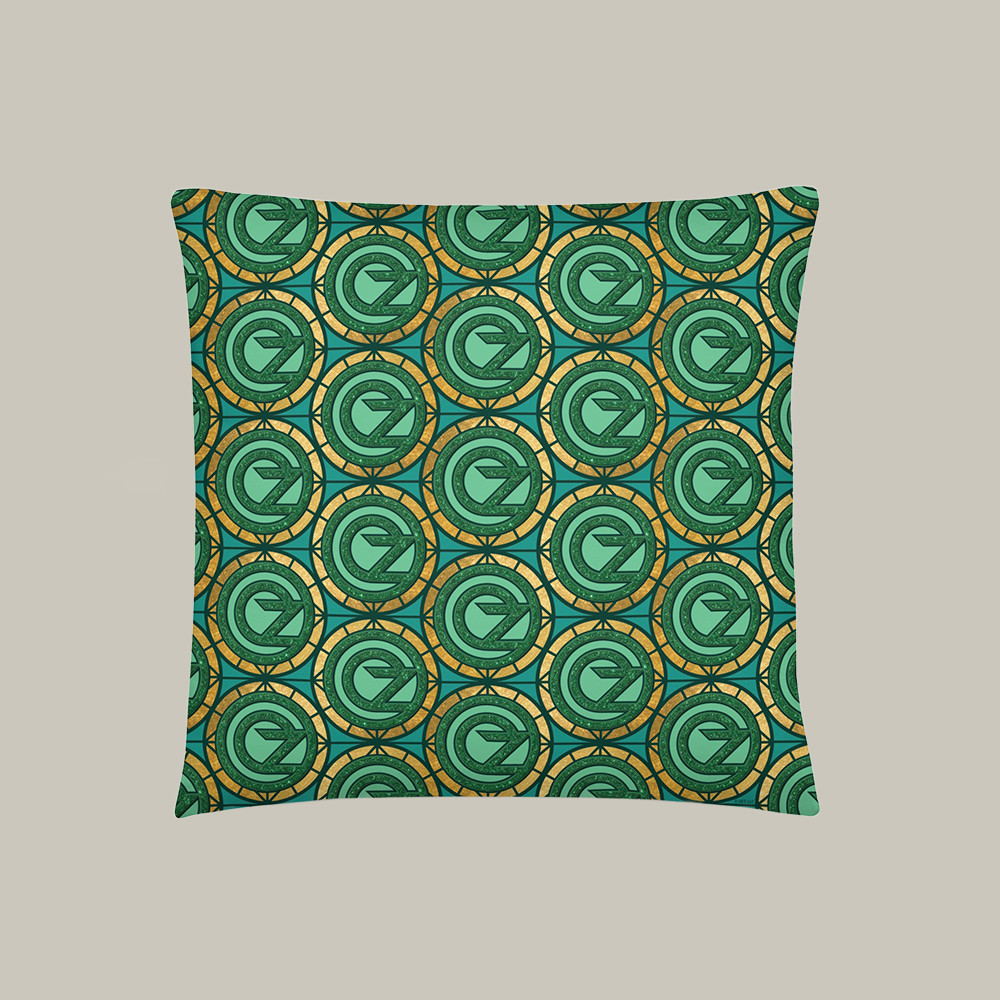 Wicked Emerald City Pillow Sofa Accent AMC Wicked Merch Gifts For Music Lovers