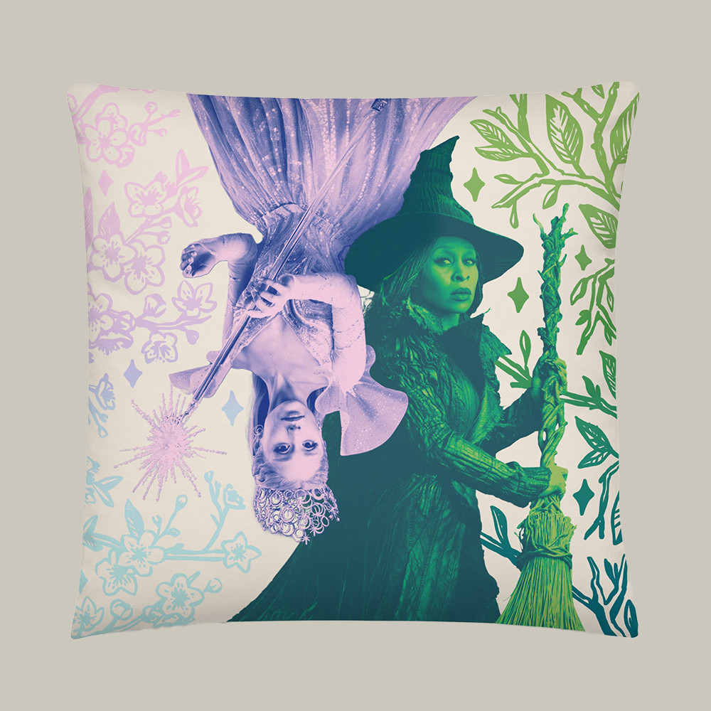 Wicked For Good Pillow Glinda And Elphaba AMC Wicked Merch Home Decor Gifts For Glinda Lovers