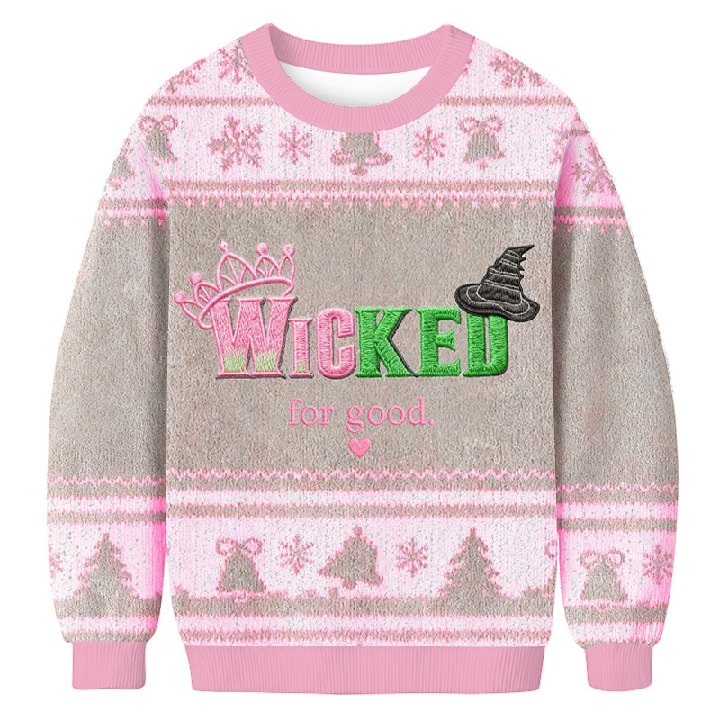Wicked For Good Ugly Christmas Sweater Winter Apparel Best Gifts For The Wicked Lover