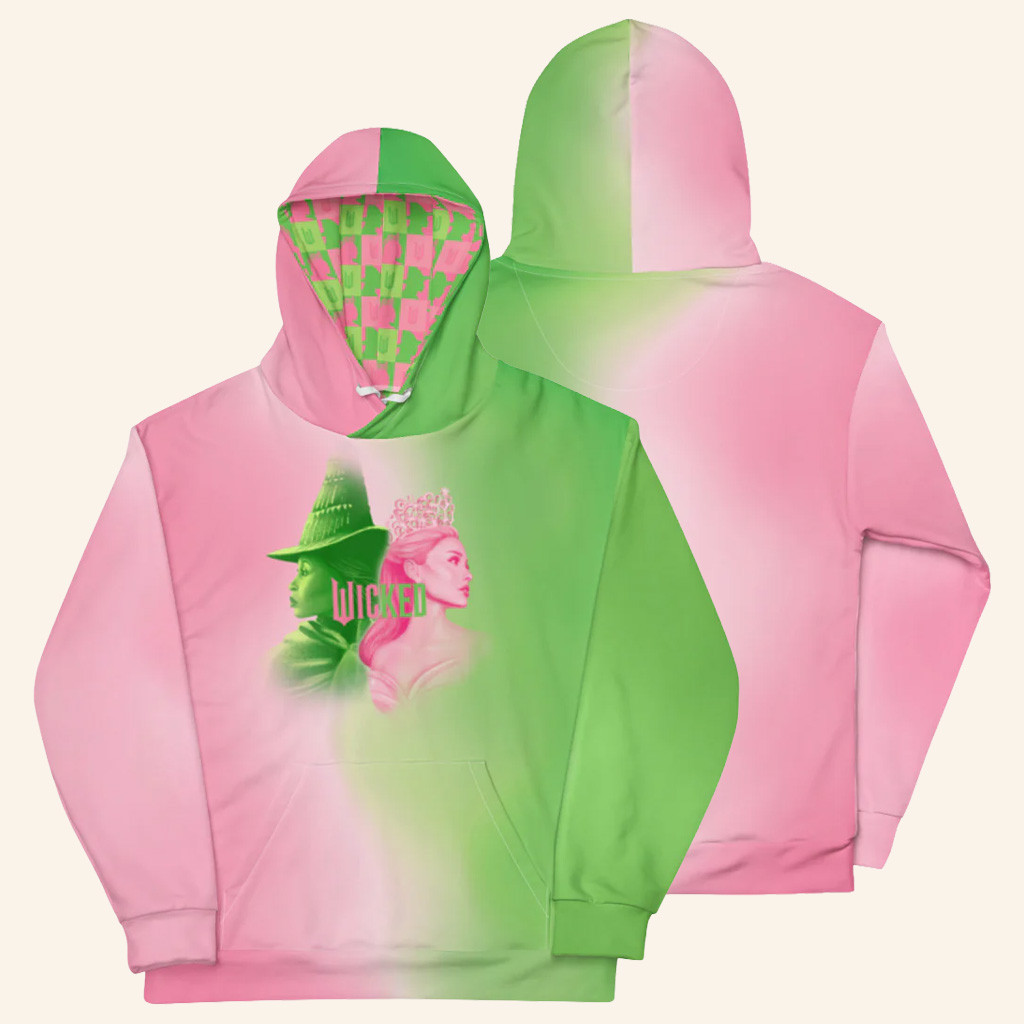 Wicked Merch Elphaba And Glinda Hoodie Best Gifts For Girlfriend Wicked Merch Elphaba And Glinda Hoodie Best Gifts For Girlfriend