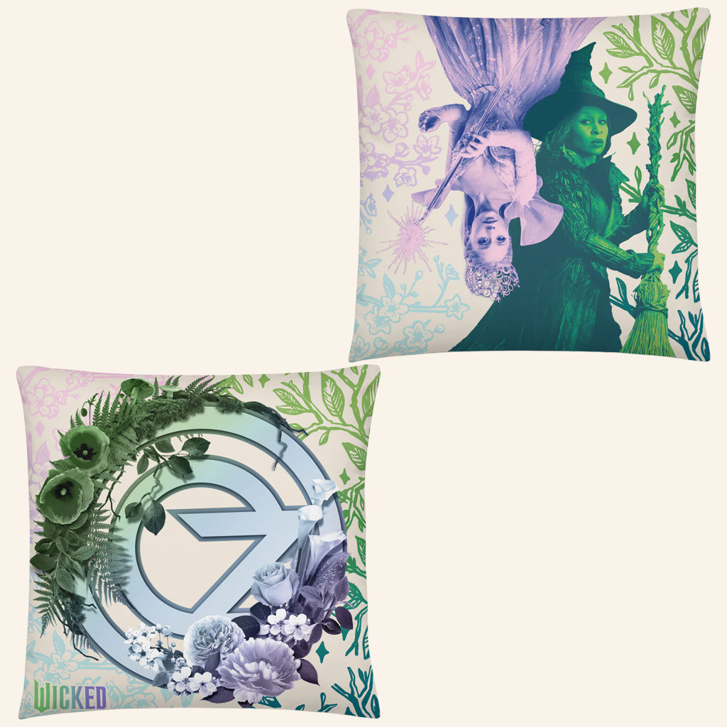 Wicked Merch Glinda And Elphaba Throw Pillow Home Decor Gifts For Daughters