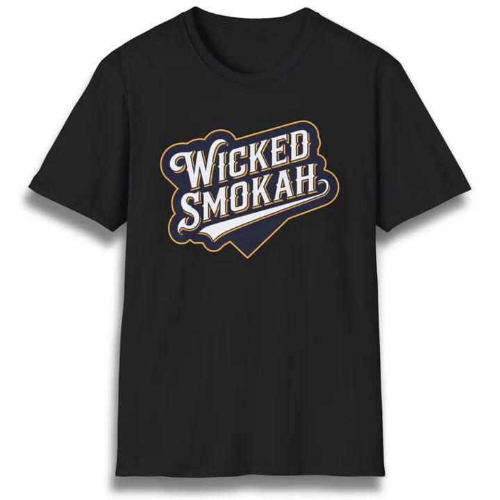 Wicked Smokah T Shirt Funny Pitmaster Barbecue Graphic Tees Gift For Him
