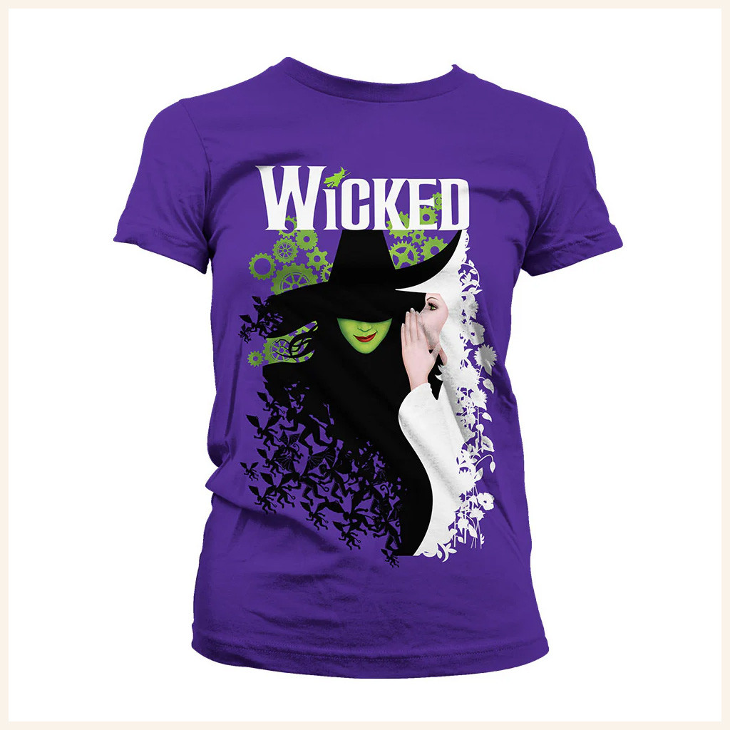 Wicked The Musical Merch Wicked Fade Key Art T-Shirt Halloween Gift Ideas For Fans Wicked The Musical Merch Wicked Fade Key Art T-Shirt Halloween Gift Ideas For Fans