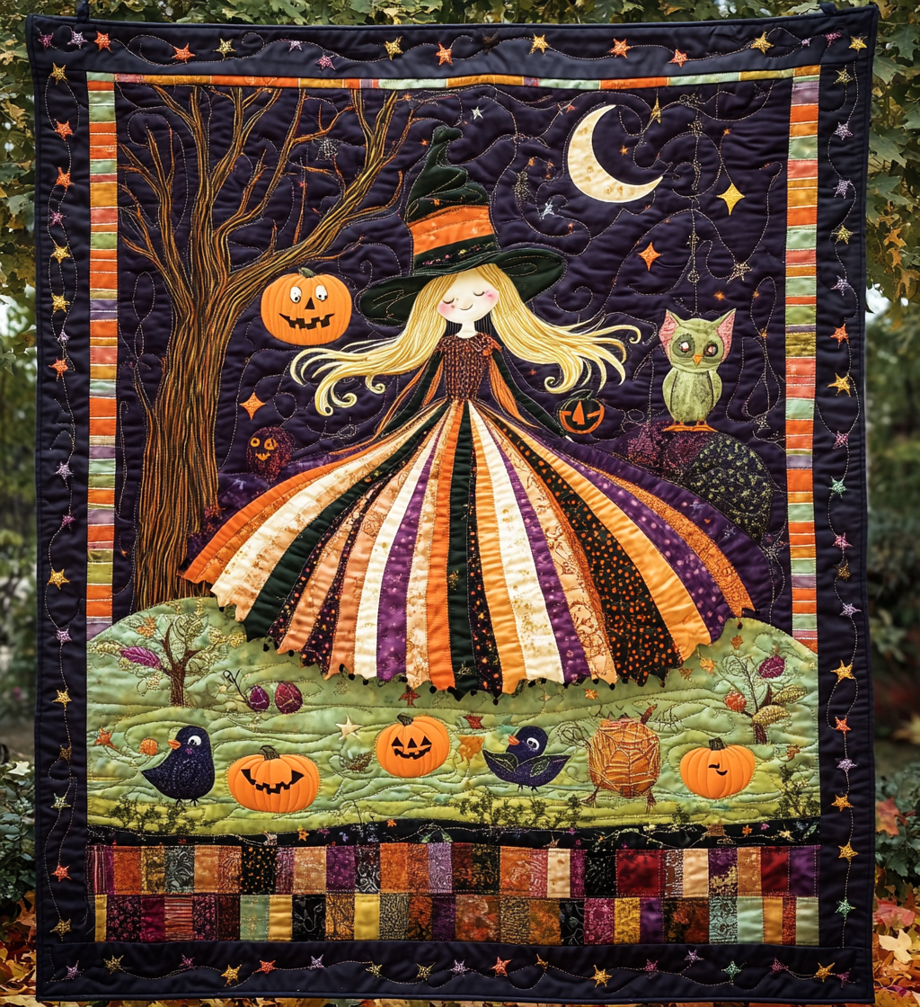 Wicked Whimsy Quilted Blanket Halloween Anniversary Gifts