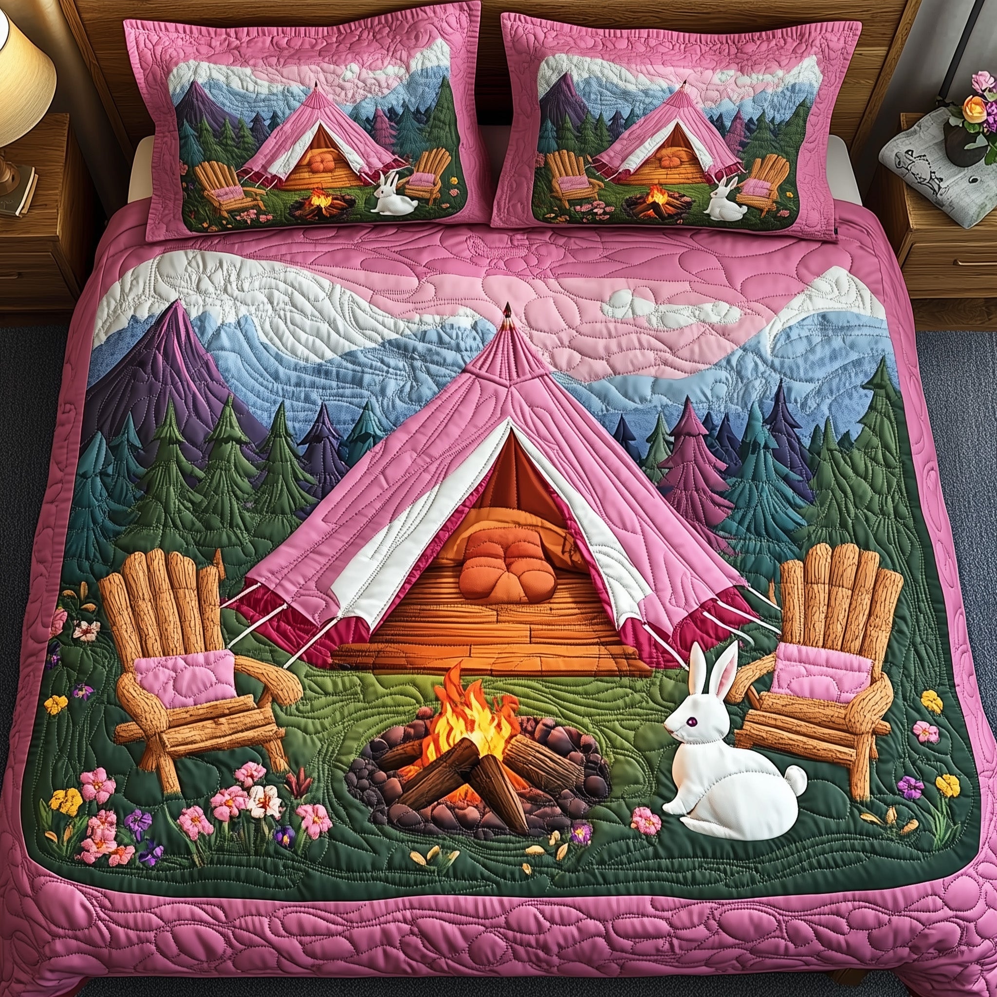 Widelife Dream Quilted Bedding Set Duvet Cover Merchandise Camping Gifts Fathers Day