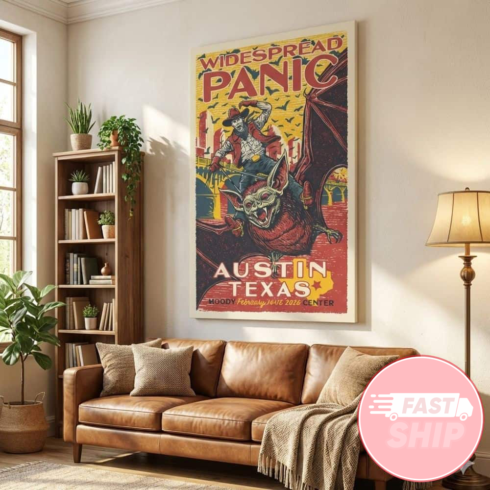 Widespread Panic Valentine's Day Run 2026 February 14-15 At Moody Center Austin Single Event Poster Widespread Panic Valentine's Day Run 2026 February 14-15 At Moody Center Austin Single Event Poster