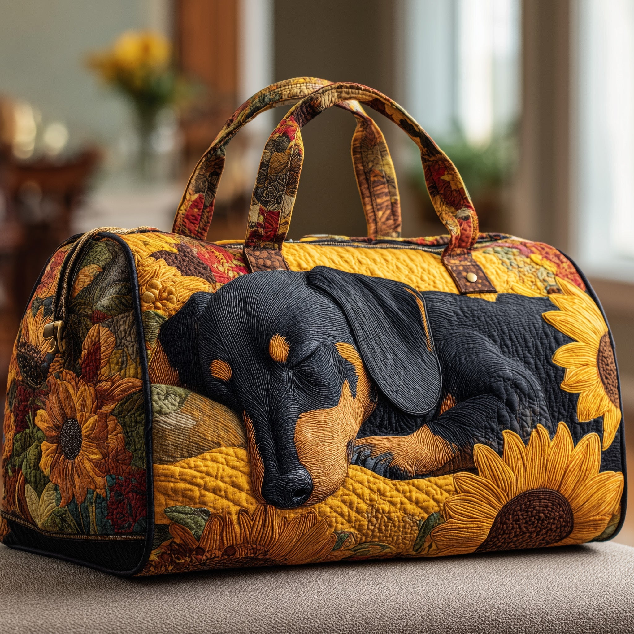 Wiener Dream Quilted Duffle Bag Fall Gift Choice