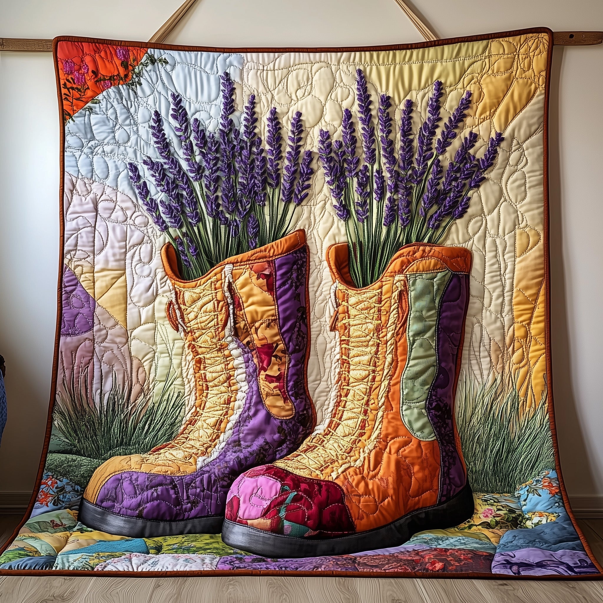 Wild And Feminine Quilted Blanket Best Couch Throw BlanketBest Christmas Presents 2025