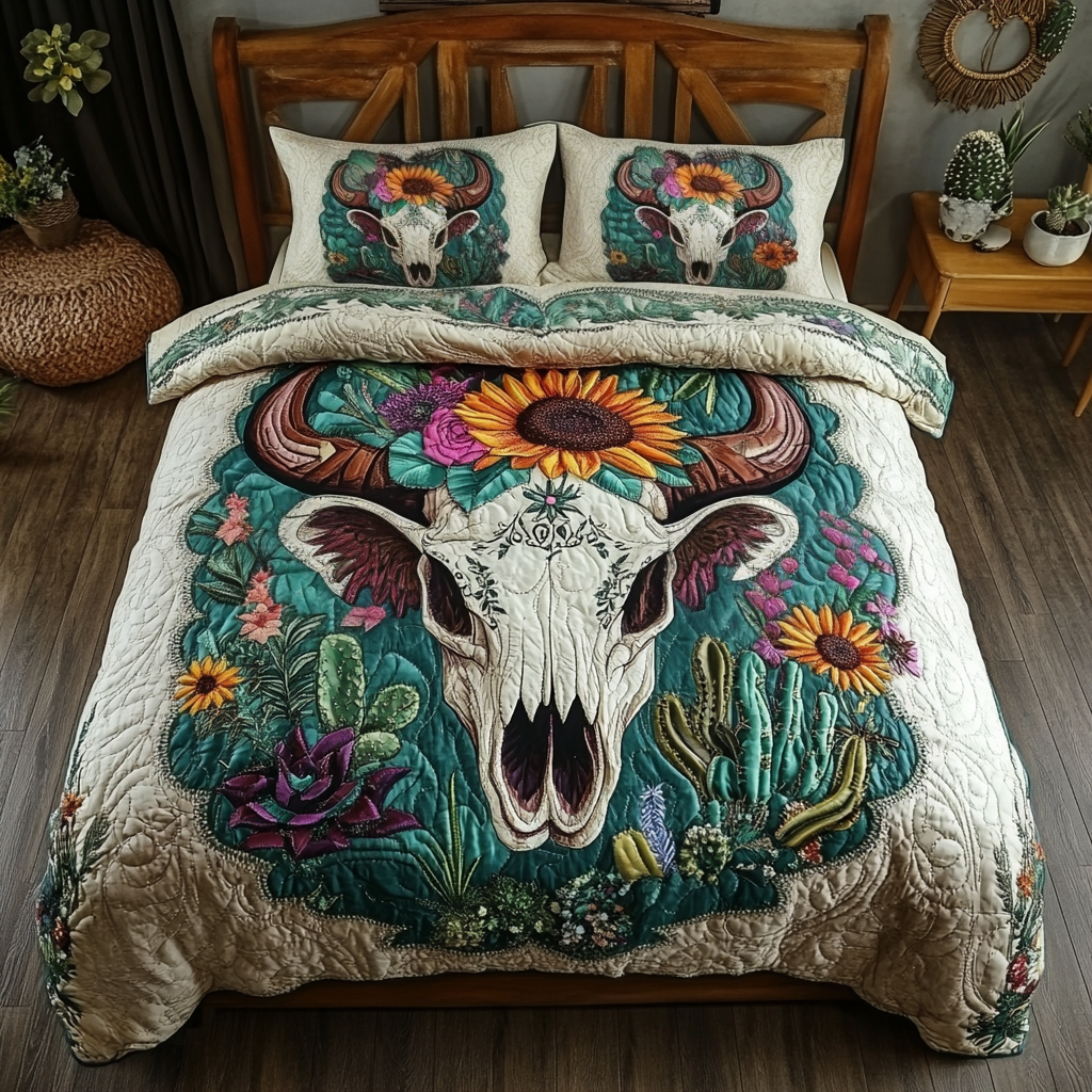 Wild Beauty Quilted Bedding Set Best Comforter Sets Cactus Related Gifts