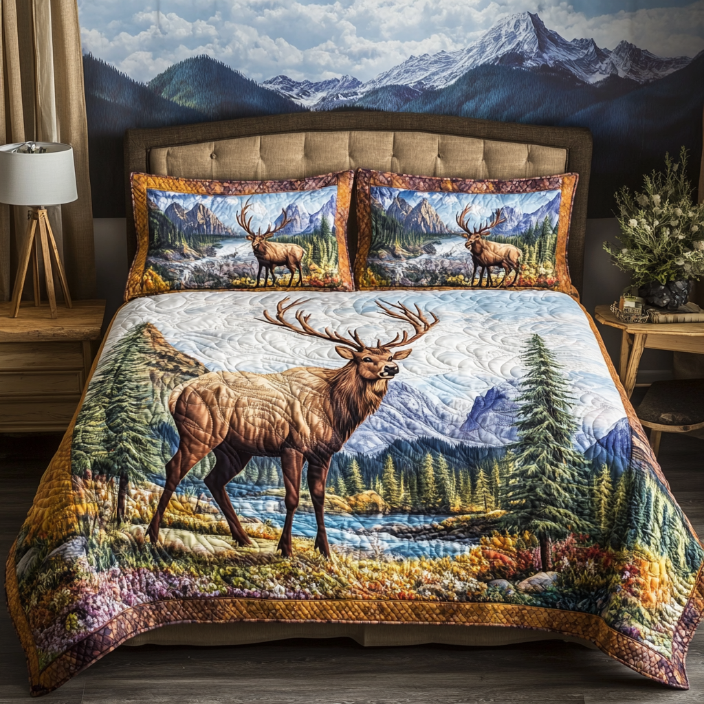 Wild Bloom Quilted Bedding Set Best Christmas Duvet Sets Gifts For Wild Animal Lovers