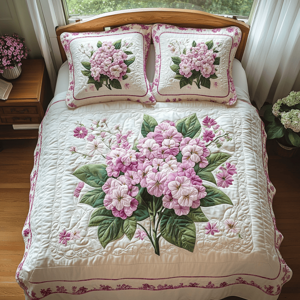 Wild Blossom Quilted Bedding Set Floral Duvet Cover Gifts For Mother In Law