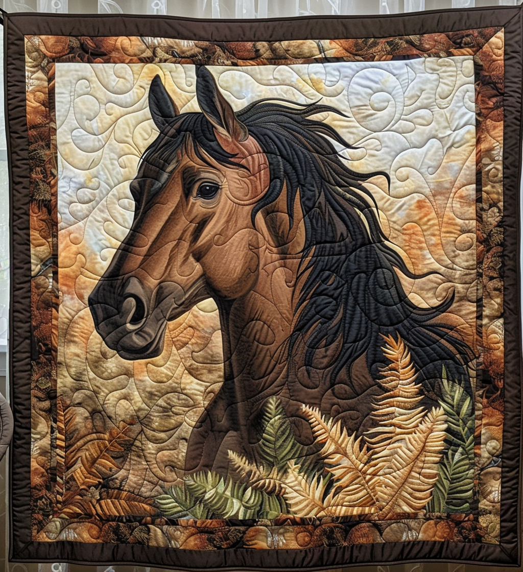 Wild Breath Quilted Blanket Gifts For Equestrian Riders